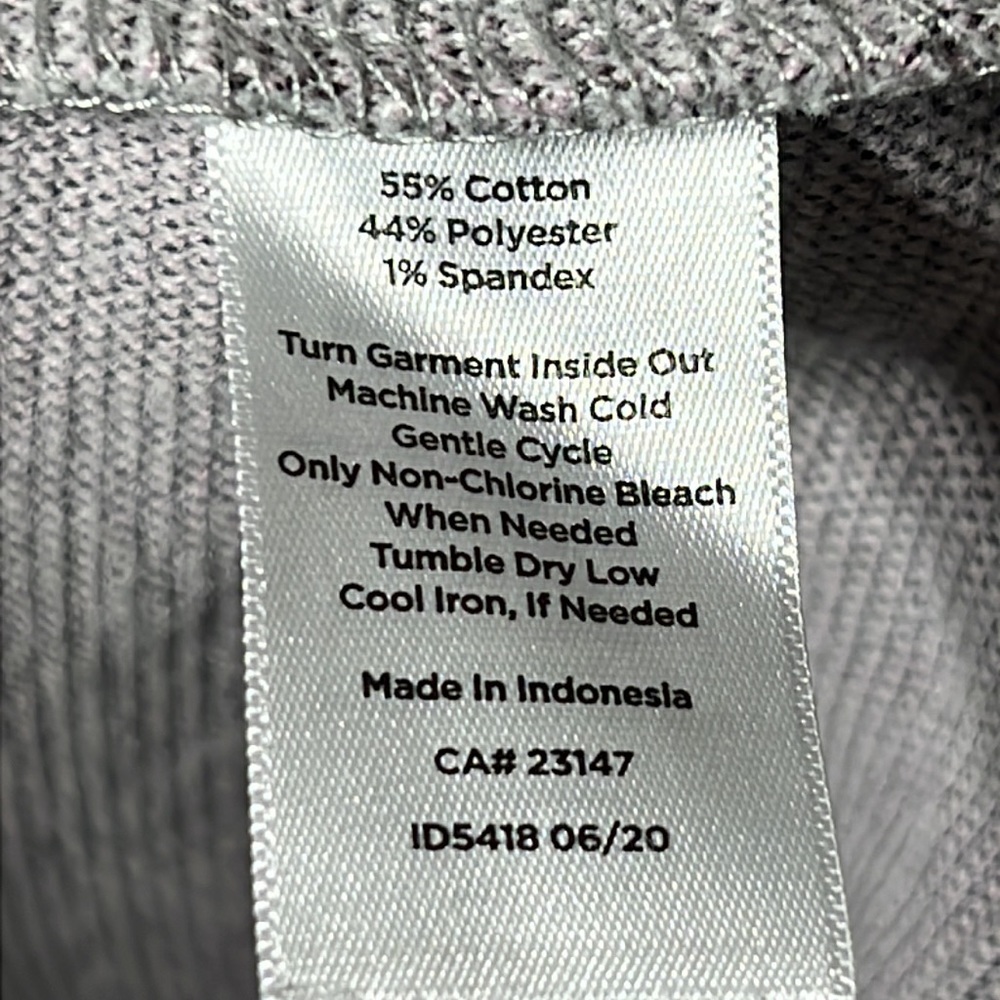 Talbots Petite Gray Snowflake Offset Neckline Swe… - image 5